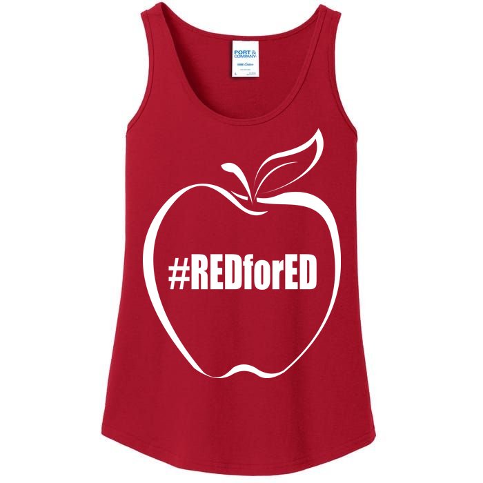 Red For Ed Ladies Essential Tank