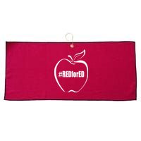 Red For Ed Large Microfiber Waffle Golf Towel