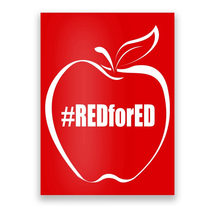 Red For Ed Poster