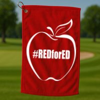 Red For Ed Golf Towel