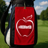 Red For Ed Golf Towel