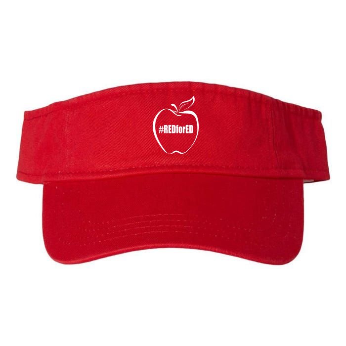 Red For Ed Valucap Bio-Washed Visor