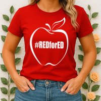 Red For Ed Womens T-Shirt
