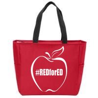 Red For Ed Zip Tote Bag