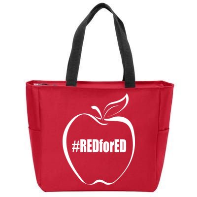 Red For Ed Zip Tote Bag