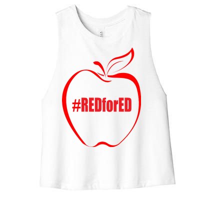 Red For Ed Women's Racerback Cropped Tank