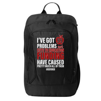Red For Ed 99 Problems City Backpack