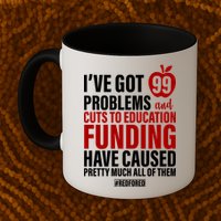 Red For Ed 99 Problems Mug