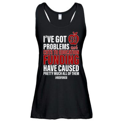 Red For Ed 99 Problems Ladies Essential Flowy Tank
