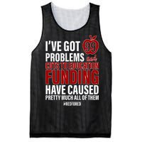 Red For Ed 99 Problems Mesh Reversible Basketball Jersey Tank