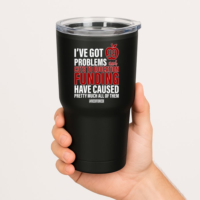 Red For Ed 99 Problems Tumbler