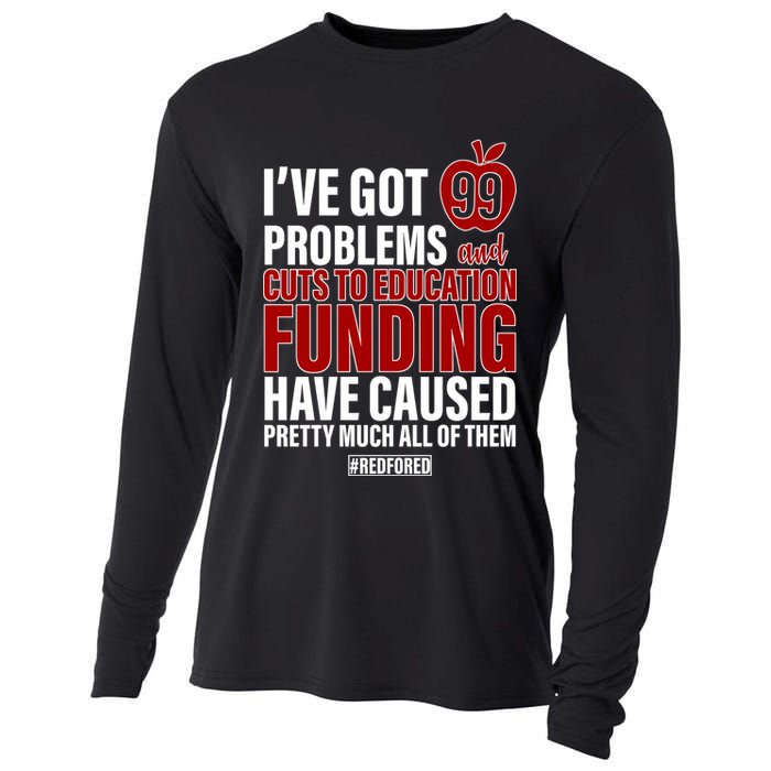 Red For Ed 99 Problems Cooling Performance Long Sleeve Crew