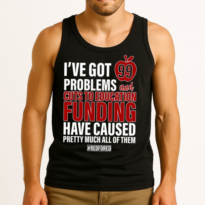 Red For Ed 99 Problems Tank Top