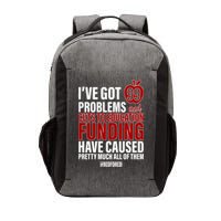Red For Ed 99 Problems Vector Backpack