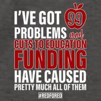 Red For Ed 99 Problems Vector Backpack