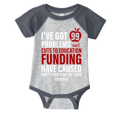 Red For Ed 99 Problems Infant Baby Jersey Bodysuit