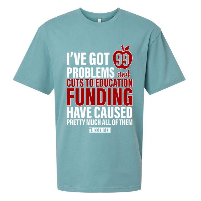 Red For Ed 99 Problems Sueded Cloud Jersey T-Shirt