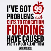 Red For Ed 99 Problems Garment-Dyed Sweatshirt