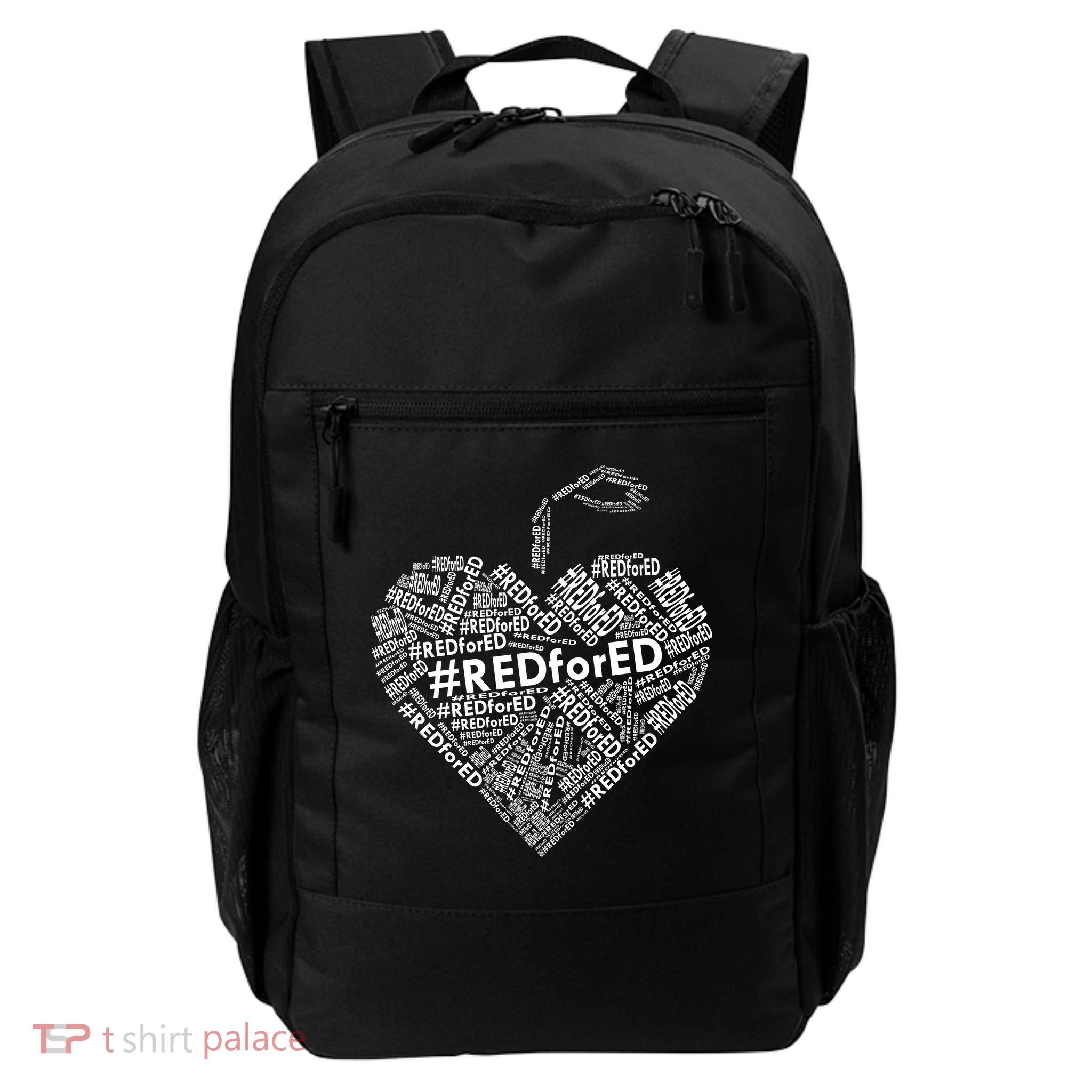 Red For Ed Apple Heart Backpack