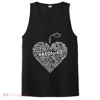 Red For Ed Apple Heart PosiCharge Competitor Tank