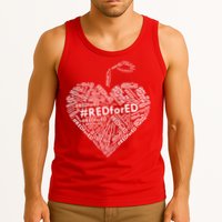Red For Ed Apple Heart Tank Top