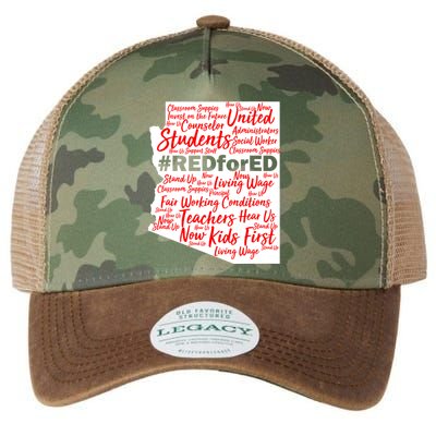 Red For Ed Arizona State Mash-Up Teachers Legacy Tie Dye Trucker Hat