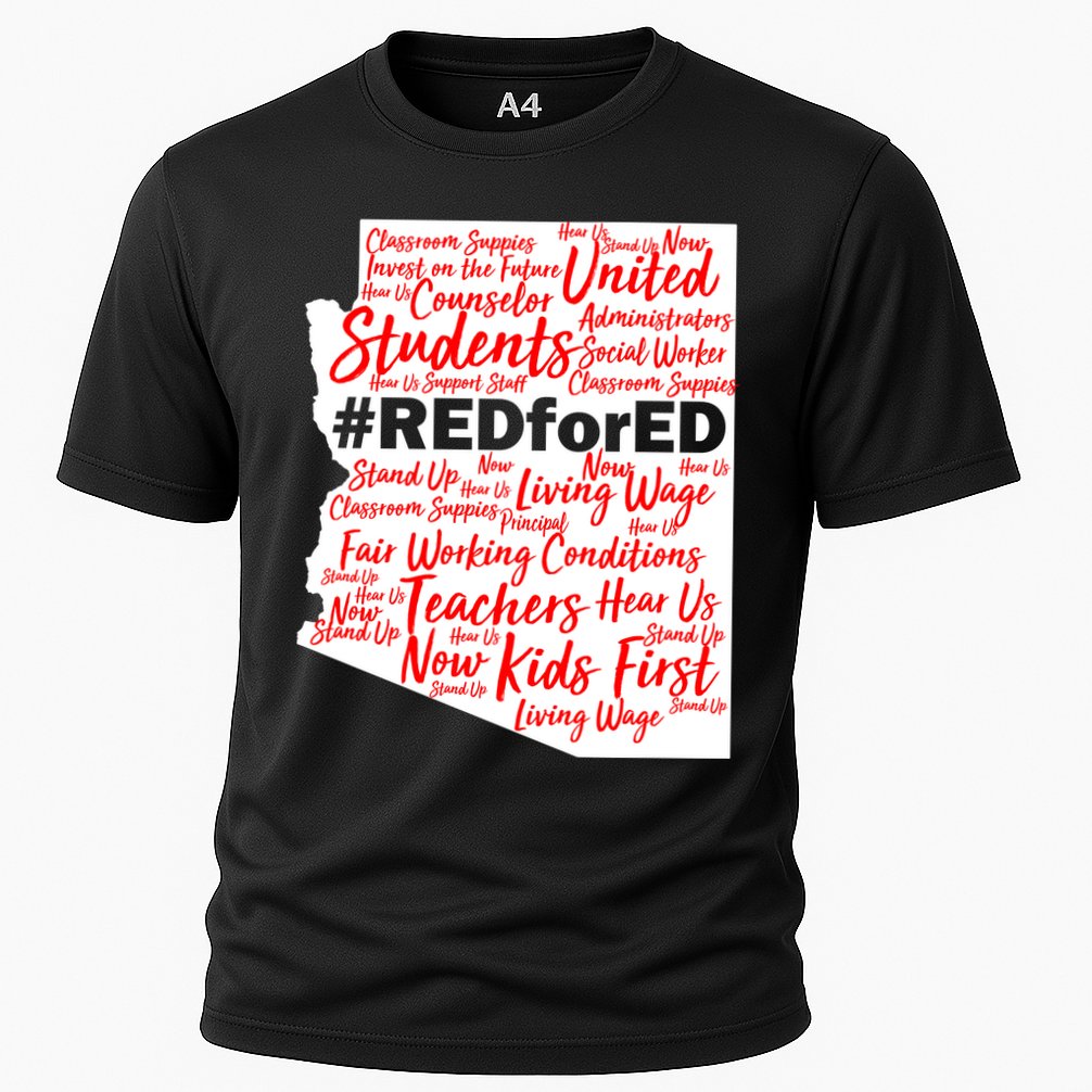 Red For Ed Arizona State Mash-Up Teachers Performance Shirt