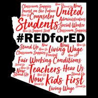 Red For Ed Arizona State Mash-Up Teachers Performance Shirt