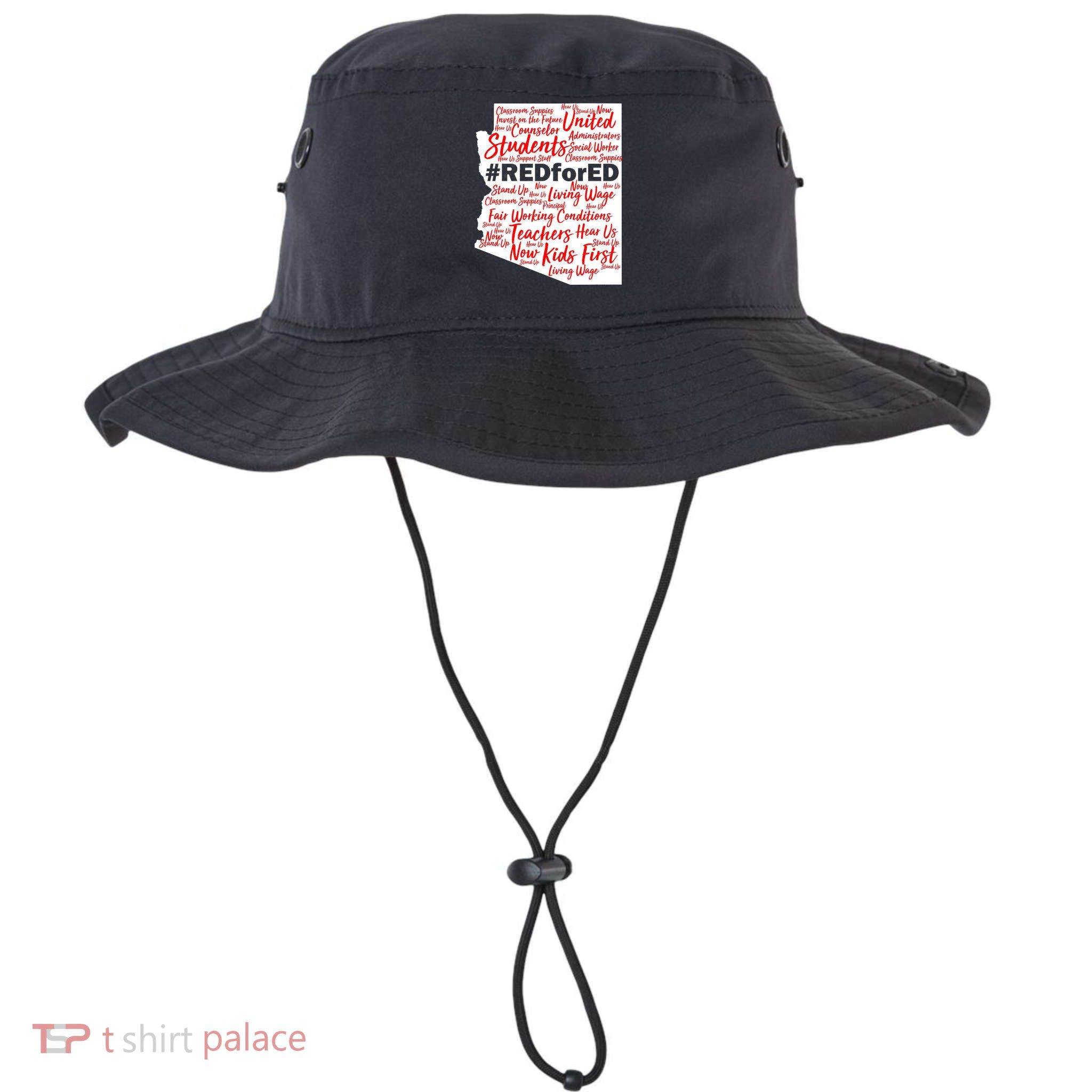 Red For Ed Arizona State Mash-Up Teachers Bucket Hat