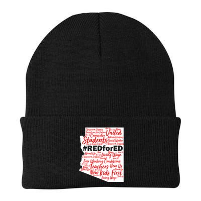 Red For Ed Arizona State Mash-Up Teachers Beanie
