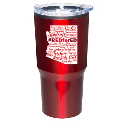 Red For Ed Arizona State Mash-Up Teachers Tumbler