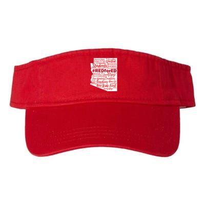Red For Ed Arizona State Mash-Up Teachers Visor