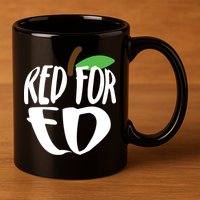 Red For Ed Arizona Teacher 11oz C Handle Ceramic Mug