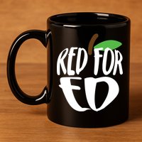 Red For Ed Arizona Teacher 11oz C Handle Ceramic Mug