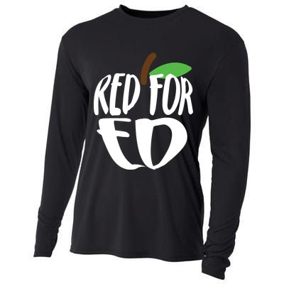 Red For Ed Arizona Teacher Cooling Performance Long Sleeve Crew
