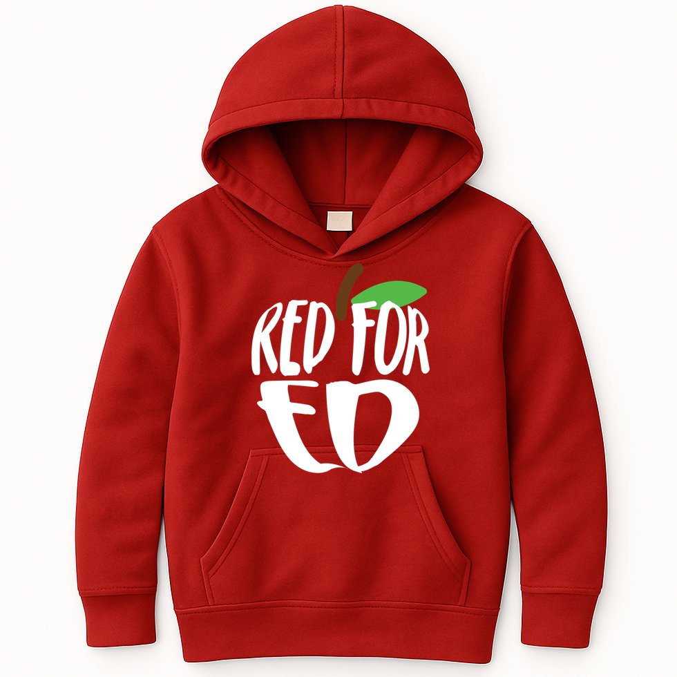 Red For Ed Arizona Teacher Kids Hoodie
