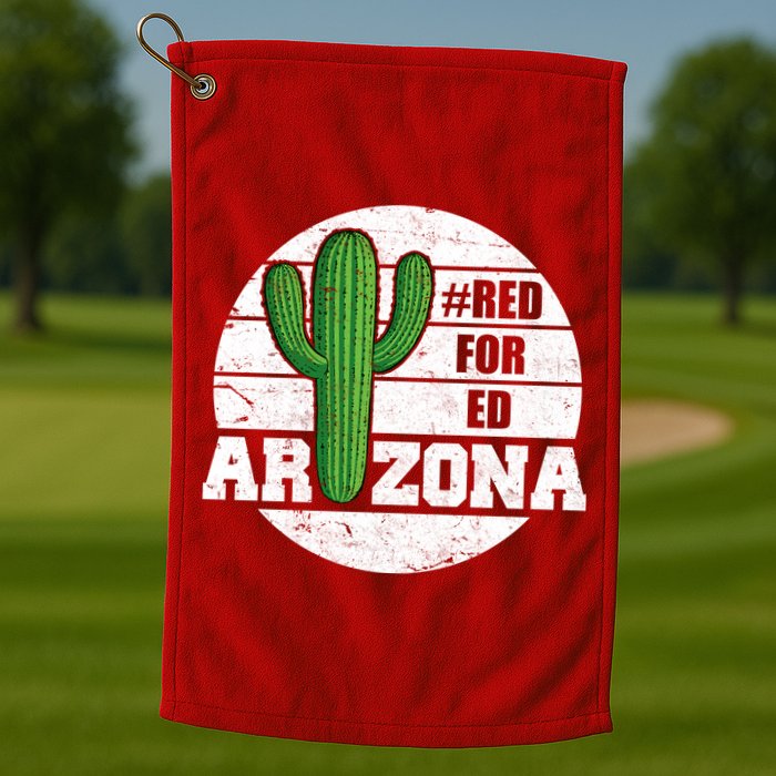 Red for Ed Arizona Vinatge Golf Towel