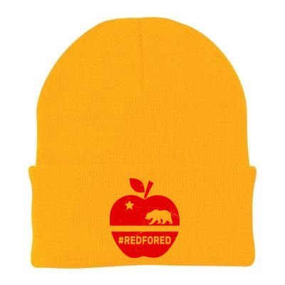 Red For Ed California Apple Knit Cap Winter Beanie