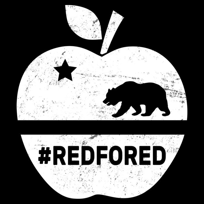 Red For Ed California Apple Women's Crop Top Tee