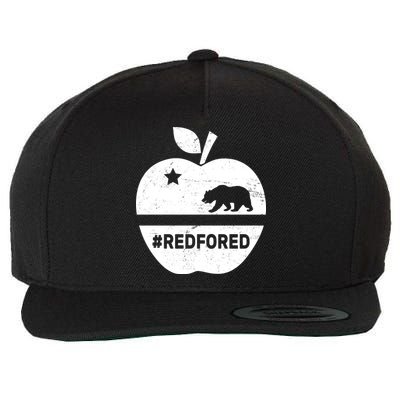 Red For Ed California Apple Wool Snapback Cap