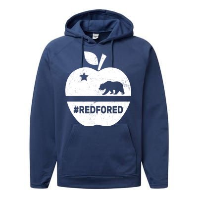 Red For Ed California Apple Performance Fleece Hoodie