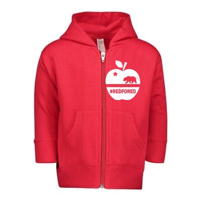 Red For Ed California Apple Toddler Zip Fleece Hoodie