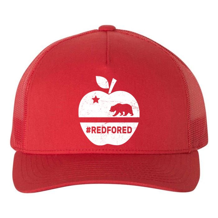 Red For Ed California Apple Yupoong Adult 5-Panel Trucker Hat