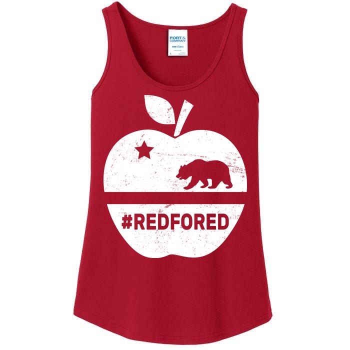 Red For Ed California Apple Ladies Essential Tank