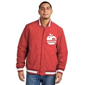 Red For Ed California Apple Insulated Varsity Jacket