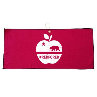 Red For Ed California Apple Large Microfiber Waffle Golf Towel