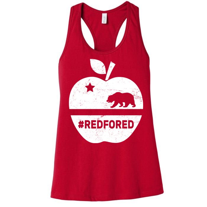 Red For Ed California Apple Women's Racerback Tank