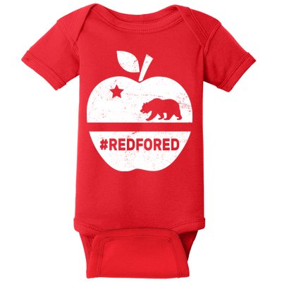Red For Ed California Apple Baby Bodysuit