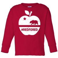 Red For Ed California Apple Toddler Long Sleeve Shirt