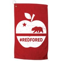 Red For Ed California Apple Golf Towel